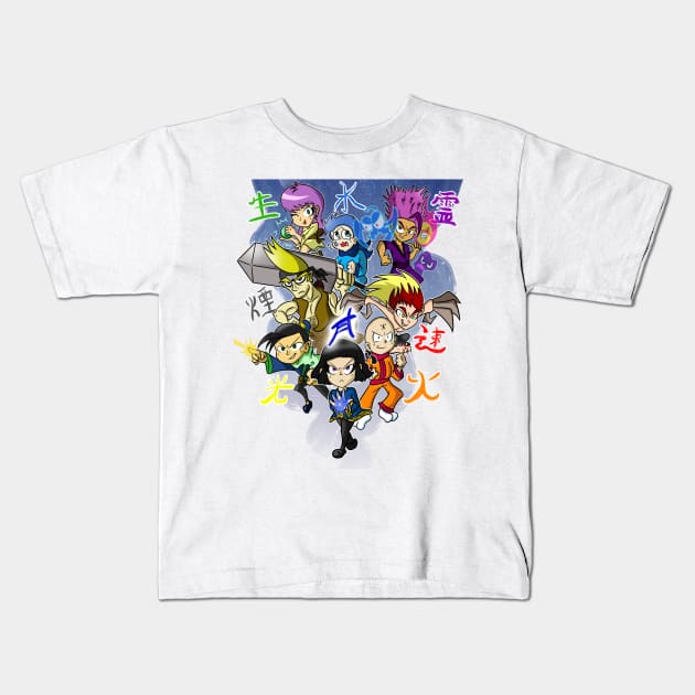 Tamashi - Inner Child Kids T-Shirt by RM Prod (Ryan McCarthy Productions)